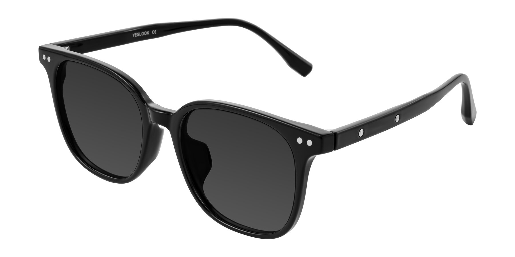Angle of Lozzuri in Black with Gray Tinted Lenses