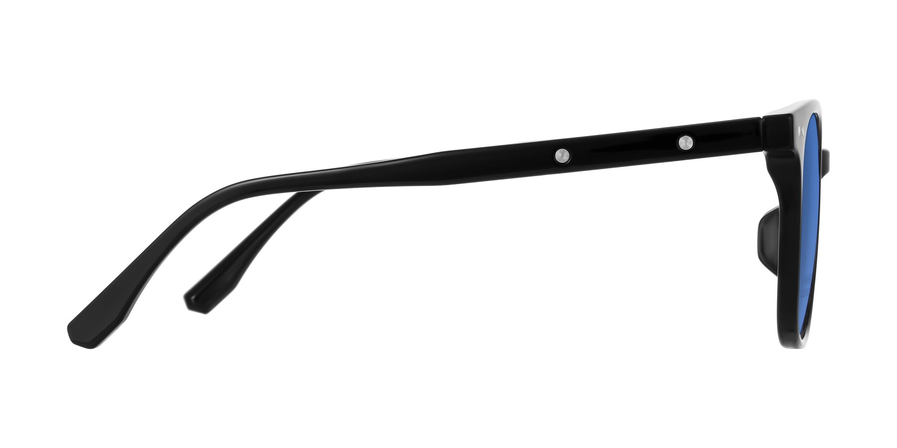 Side of Lozzuri in Black with Blue Tinted Lenses