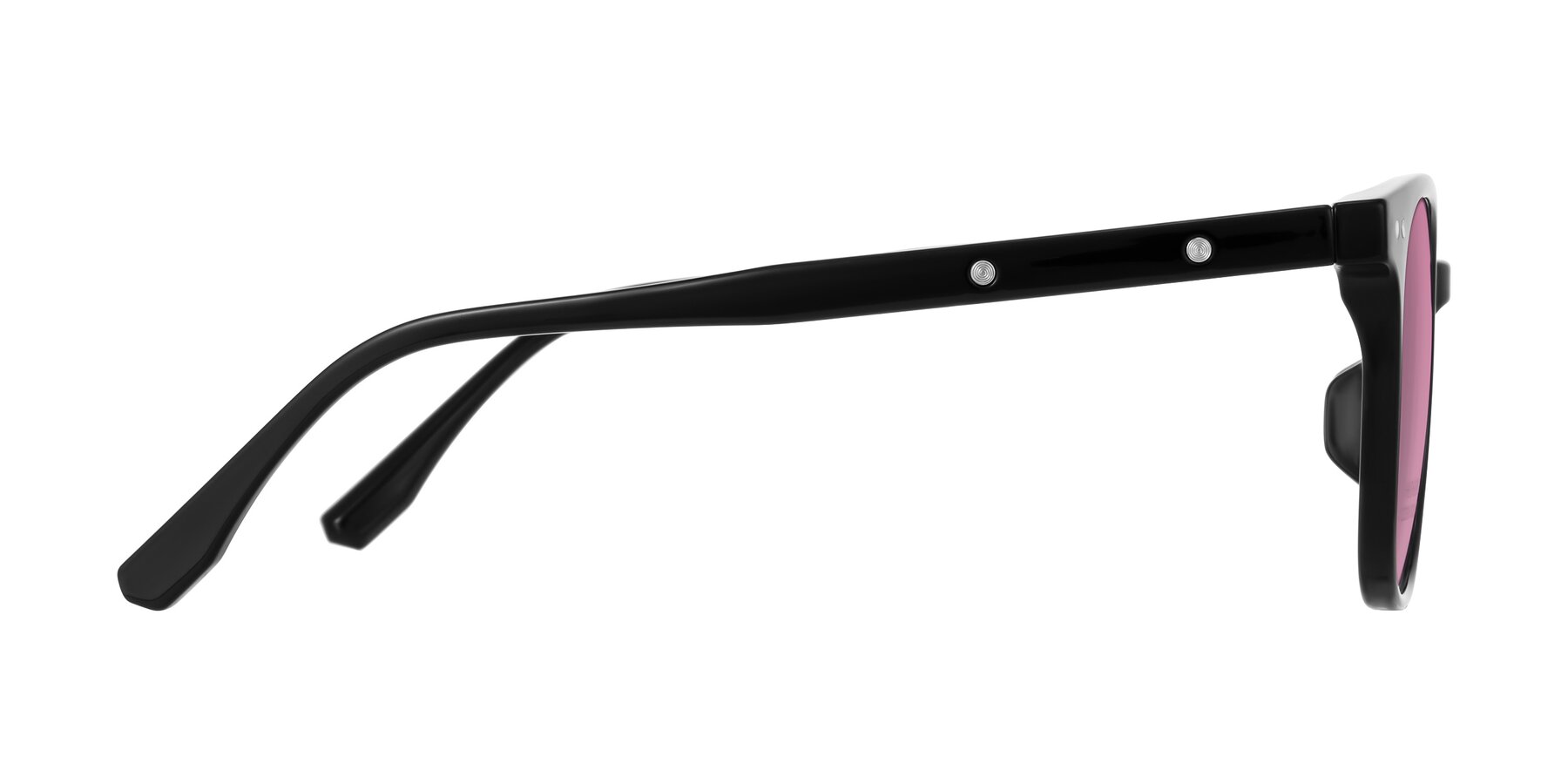 Side of Lozzuri in Black with Medium Wine Tinted Lenses