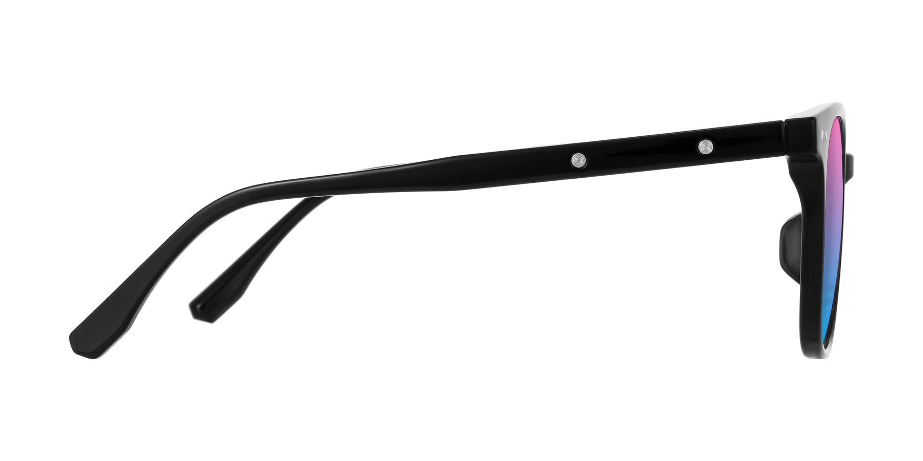 Side of Lozzuri in Black with Pink / Blue Gradient Lenses