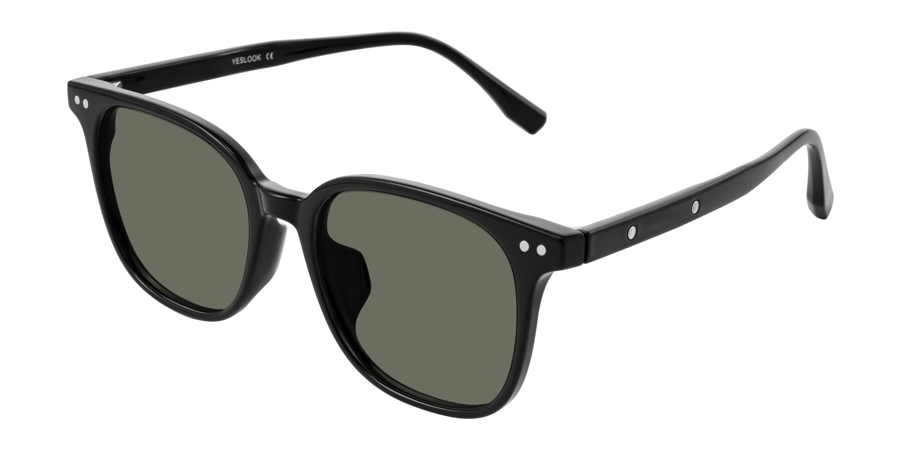 Angle of Lozzuri in Black with Gray Polarized Lenses