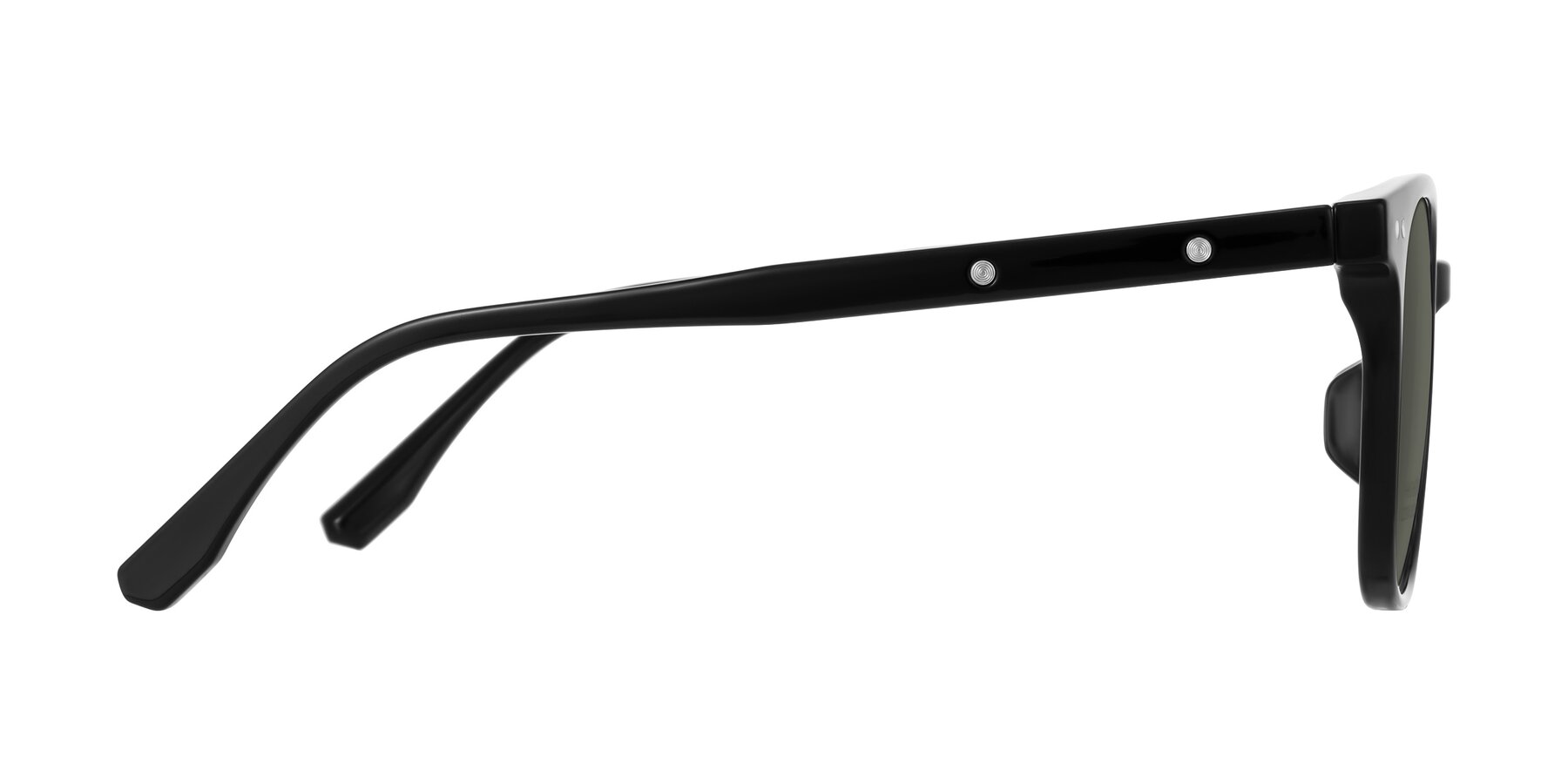 Side of Lozzuri in Black with Gray Polarized Lenses