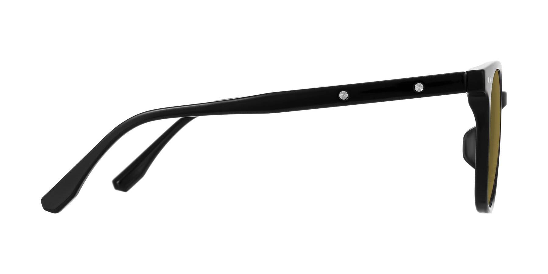Side of Lozzuri in Black with Brown Polarized Lenses