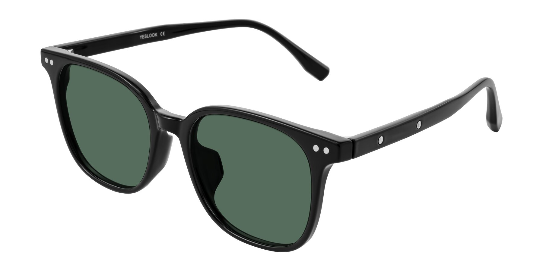 Angle of Lozzuri in Black with Green Polarized Lenses