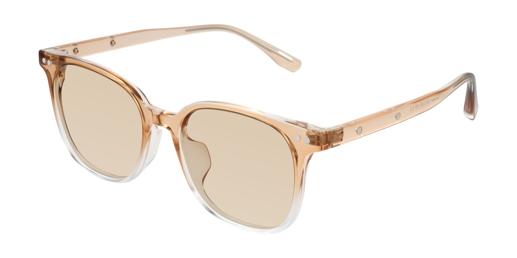 Angle of Lozzuri in Gradient Champagne with Light Brown Tinted Lenses