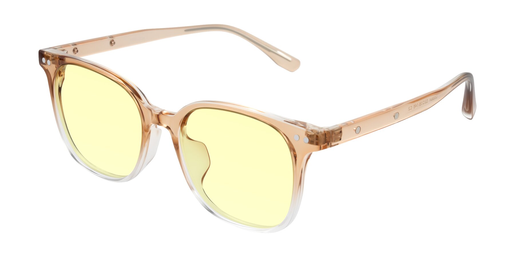 Angle of Lozzuri in Gradient Champagne with Light Yellow Tinted Lenses