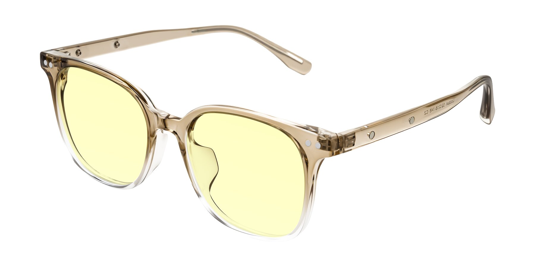 Angle of Lozzuri in Gradient Champagne with Light Yellow Tinted Lenses