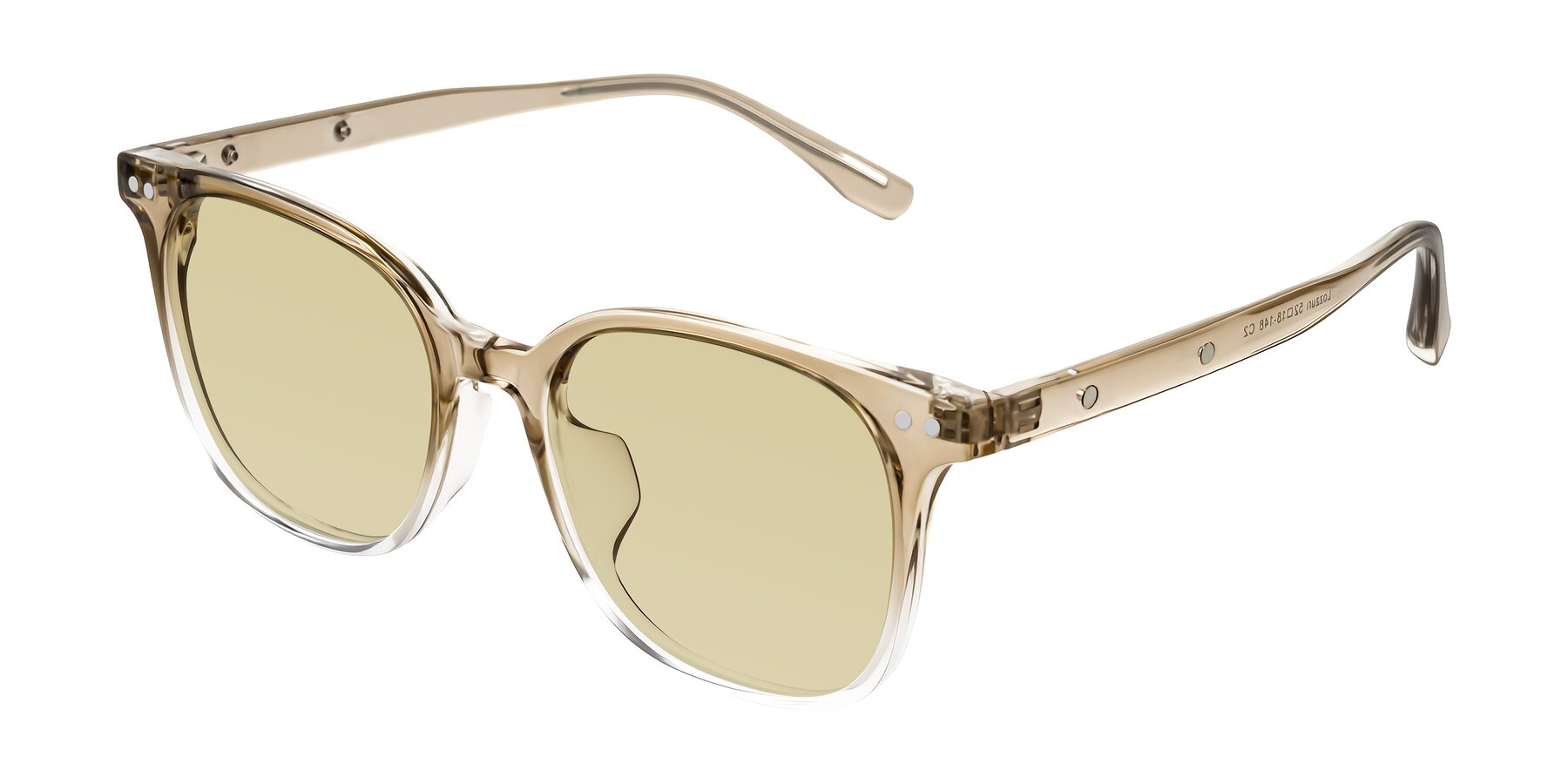 Angle of Lozzuri in Gradient Champagne with Light Champagne Tinted Lenses