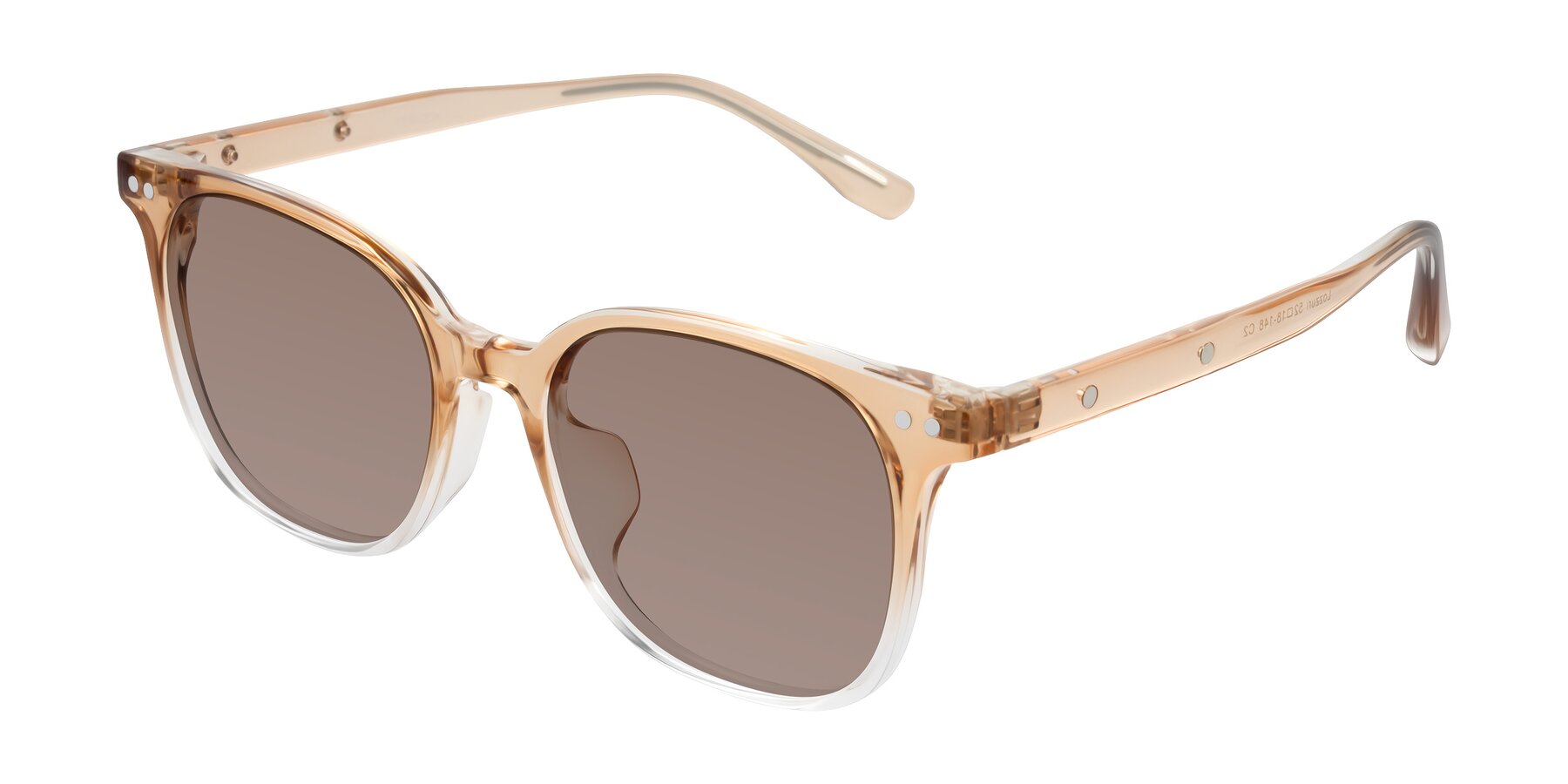 Angle of Lozzuri in Gradient Champagne with Medium Brown Tinted Lenses