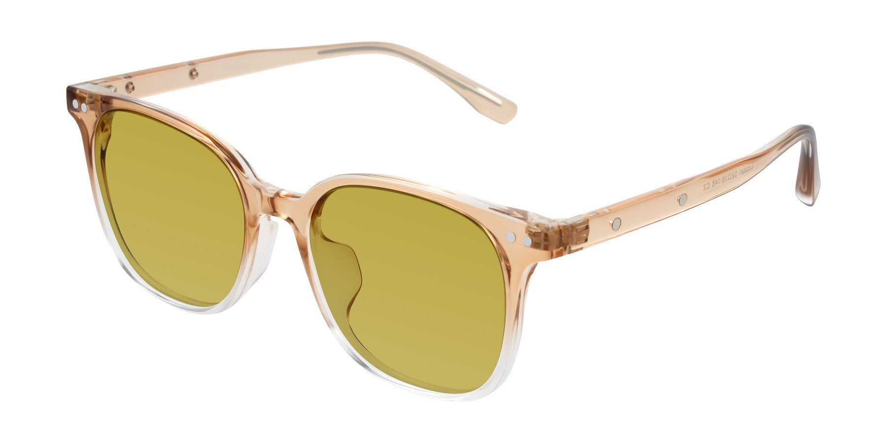 Angle of Lozzuri in Gradient Champagne with Champagne Tinted Lenses