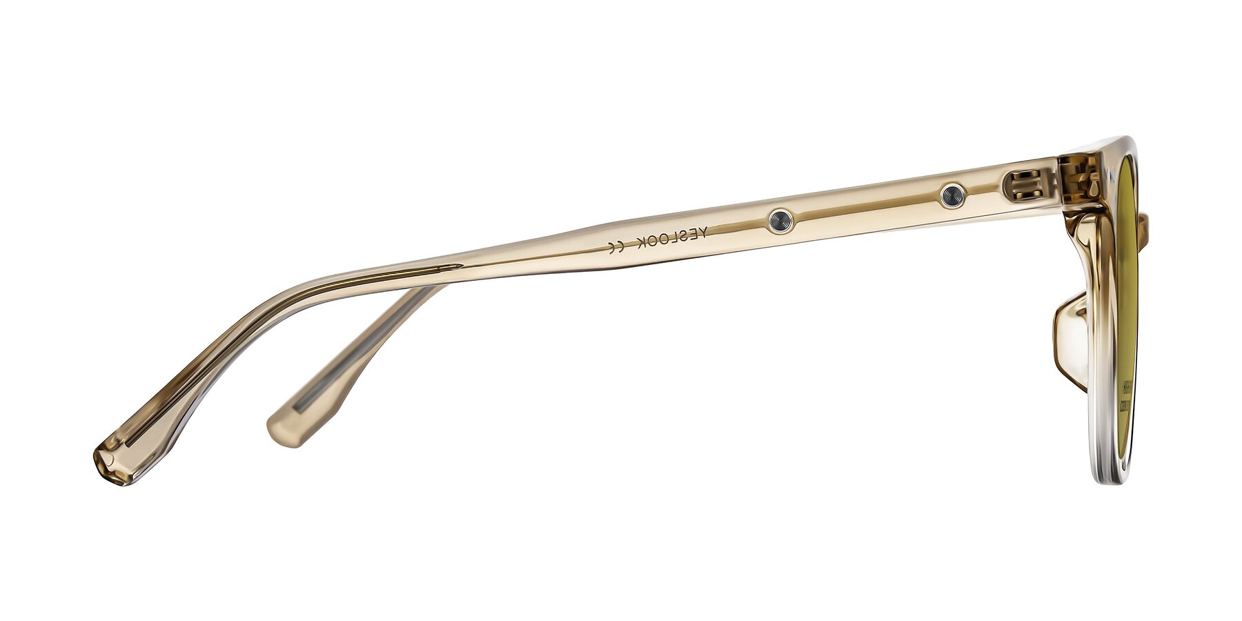 Side of Lozzuri in Gradient Champagne with Champagne Tinted Lenses