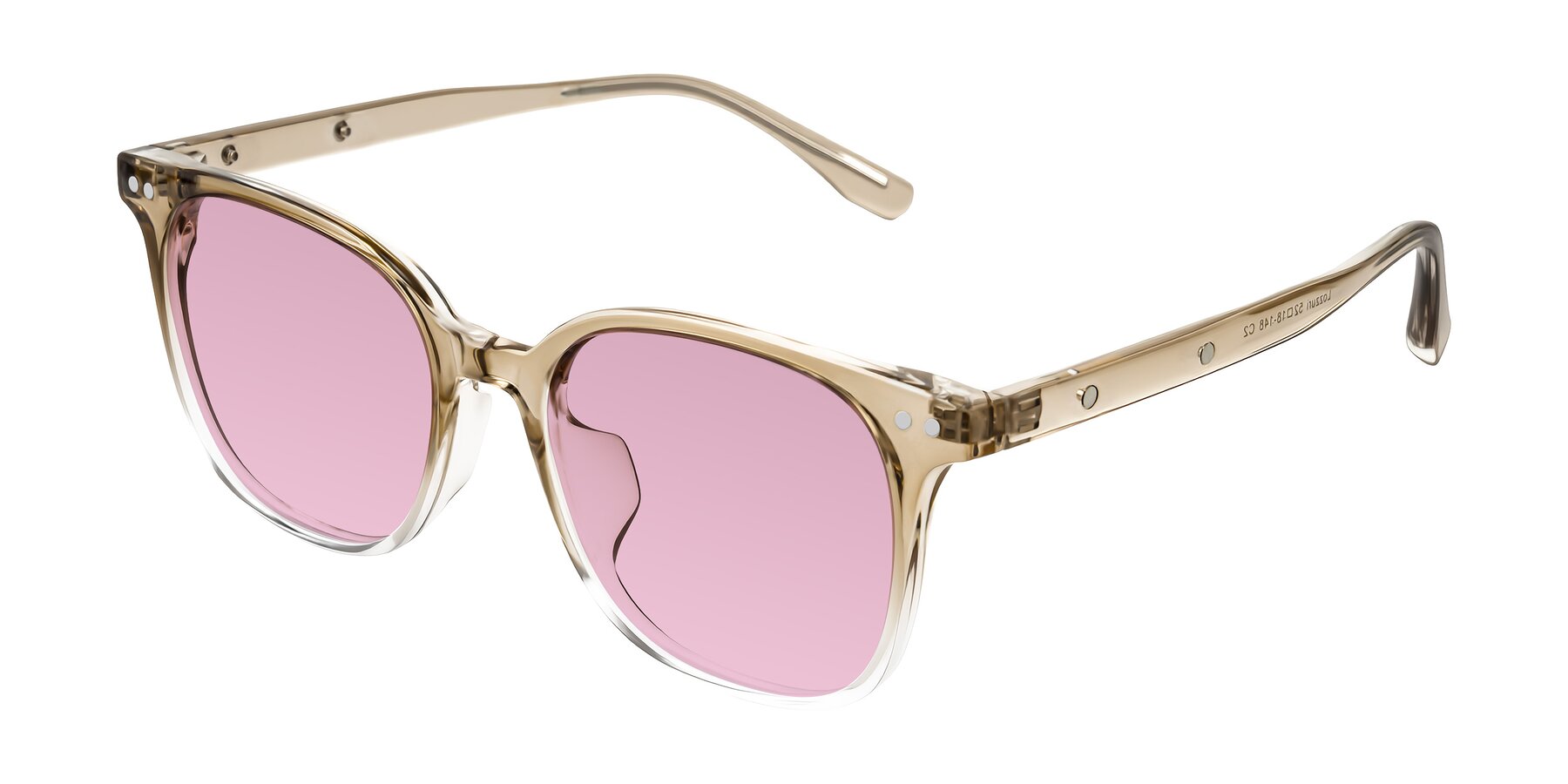 Angle of Lozzuri in Gradient Champagne with Light Wine Tinted Lenses