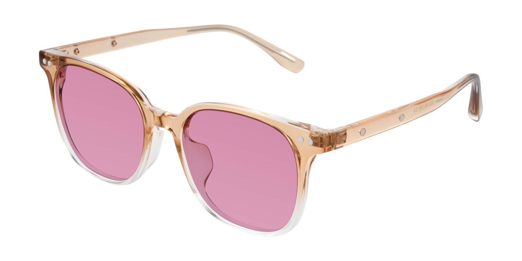 Angle of Lozzuri in Gradient Champagne with Medium Wine Tinted Lenses