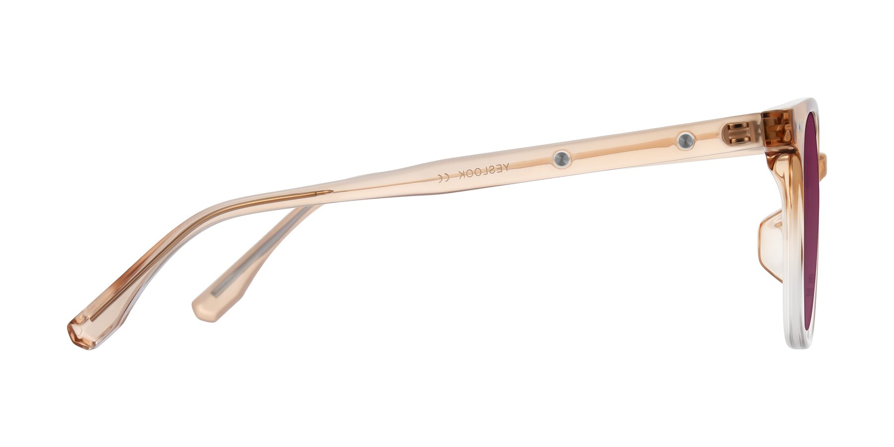Side of Lozzuri in Gradient Champagne with Wine Tinted Lenses