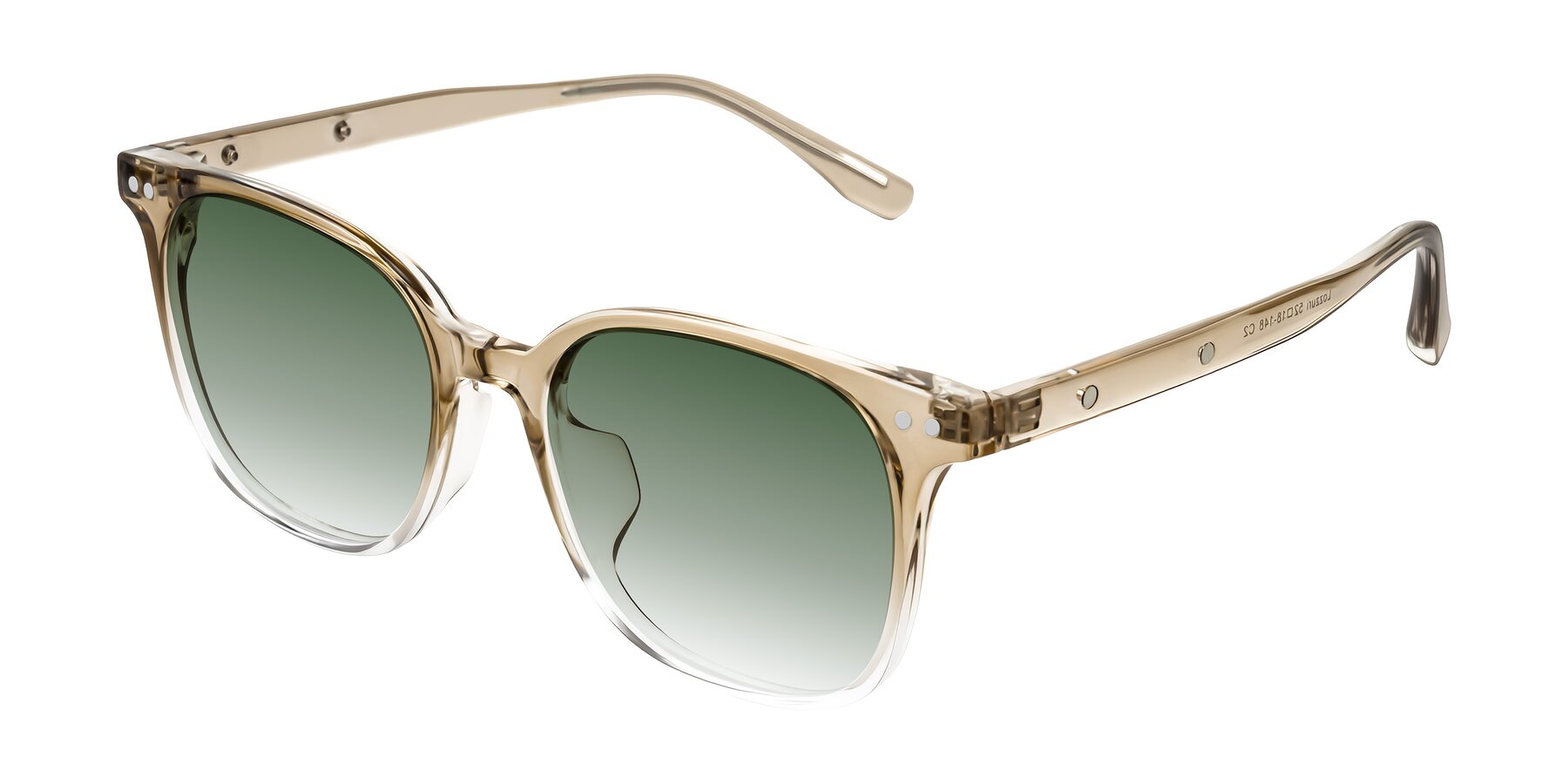 Angle of Lozzuri in Gradient Champagne with Green Gradient Lenses