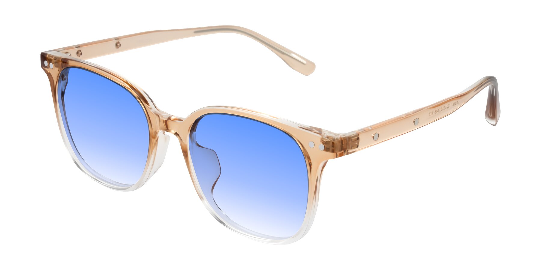 Angle of Lozzuri in Gradient Champagne with Blue Gradient Lenses