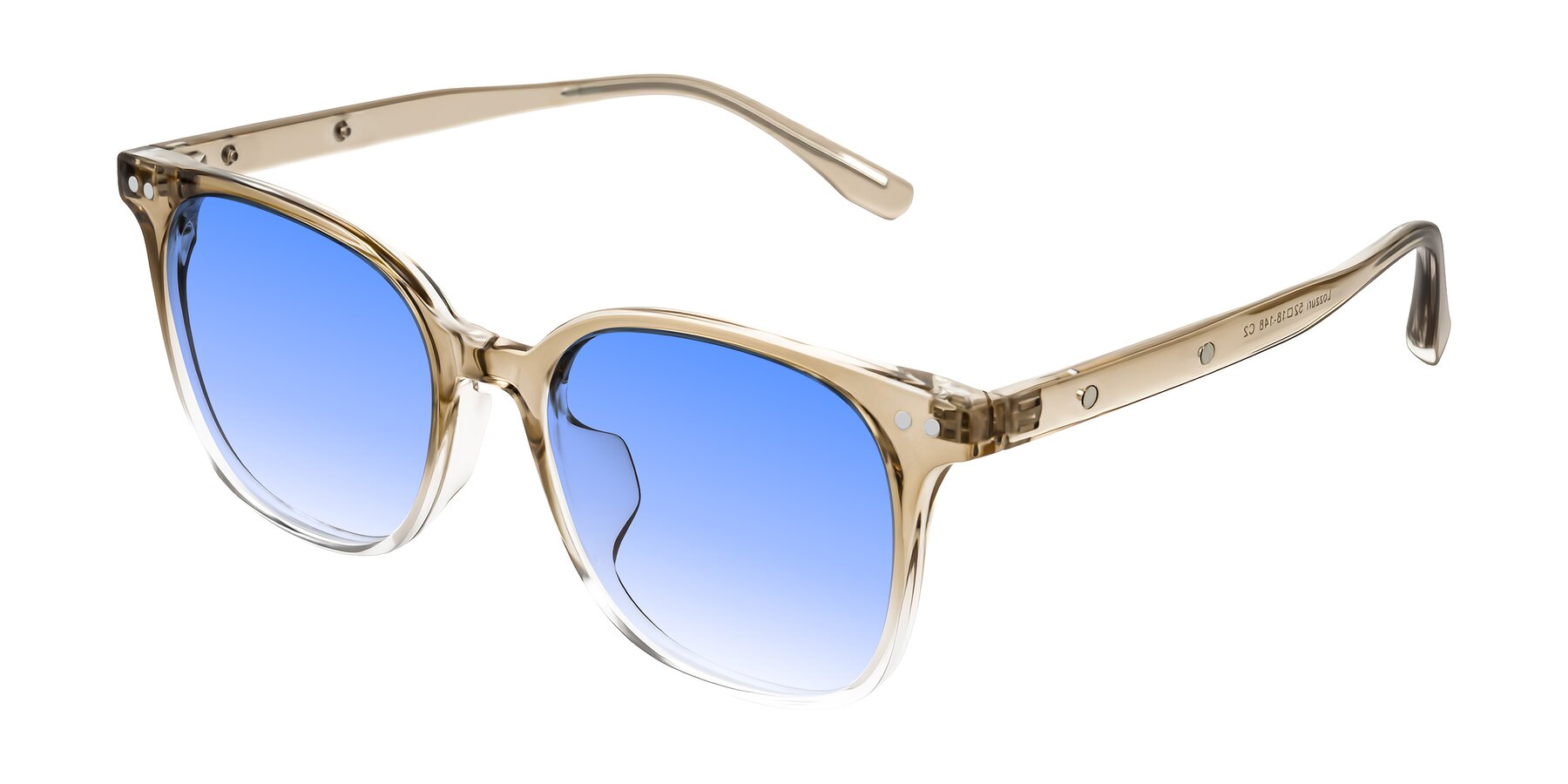 Angle of Lozzuri in Gradient Champagne with Blue Gradient Lenses