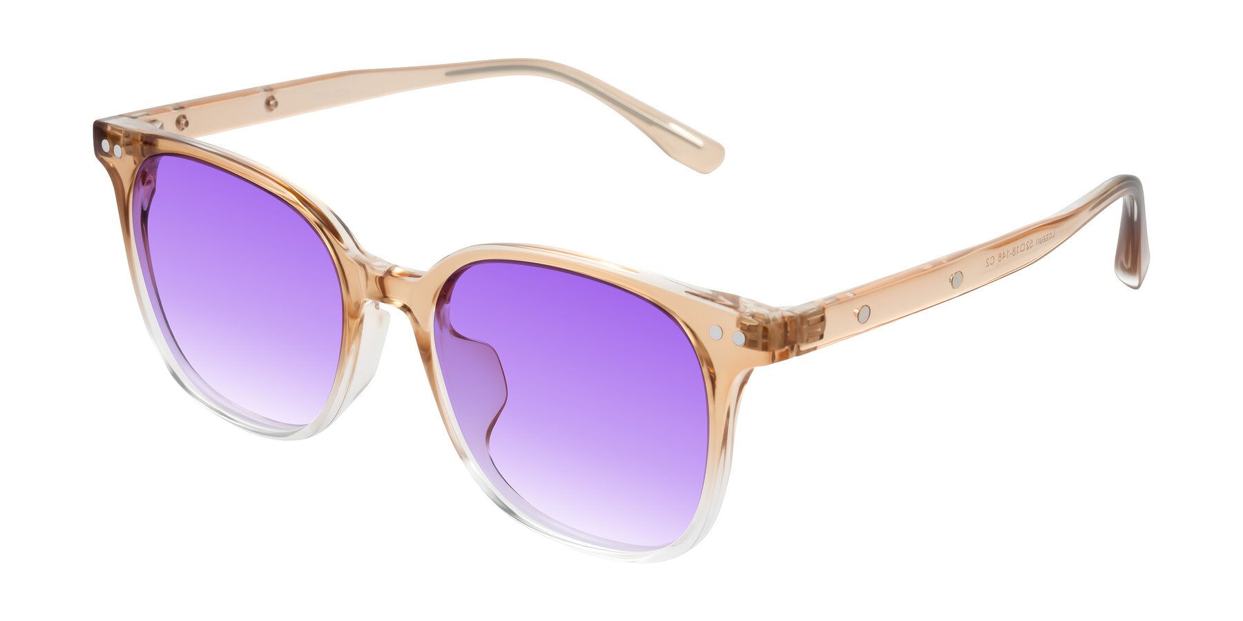 Angle of Lozzuri in Gradient Champagne with Purple Gradient Lenses