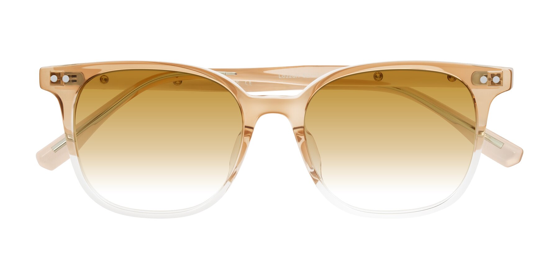 Folded Front of Lozzuri in Gradient Champagne with Champagne Gradient Lenses