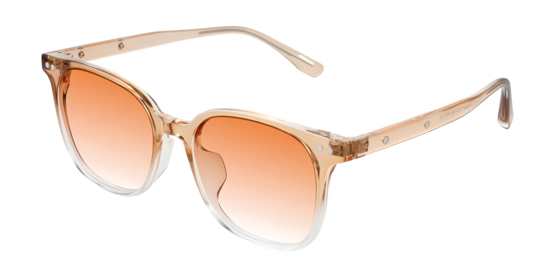 Angle of Lozzuri in Gradient Champagne with Orange Gradient Lenses