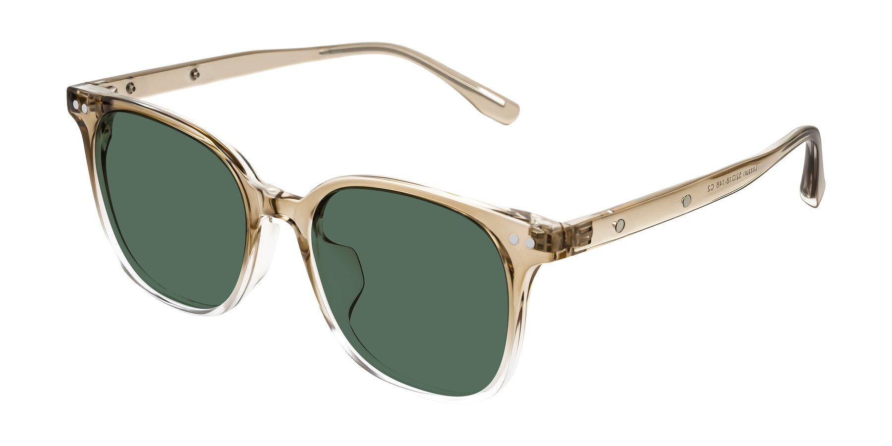 Angle of Lozzuri in Gradient Champagne with Green Polarized Lenses
