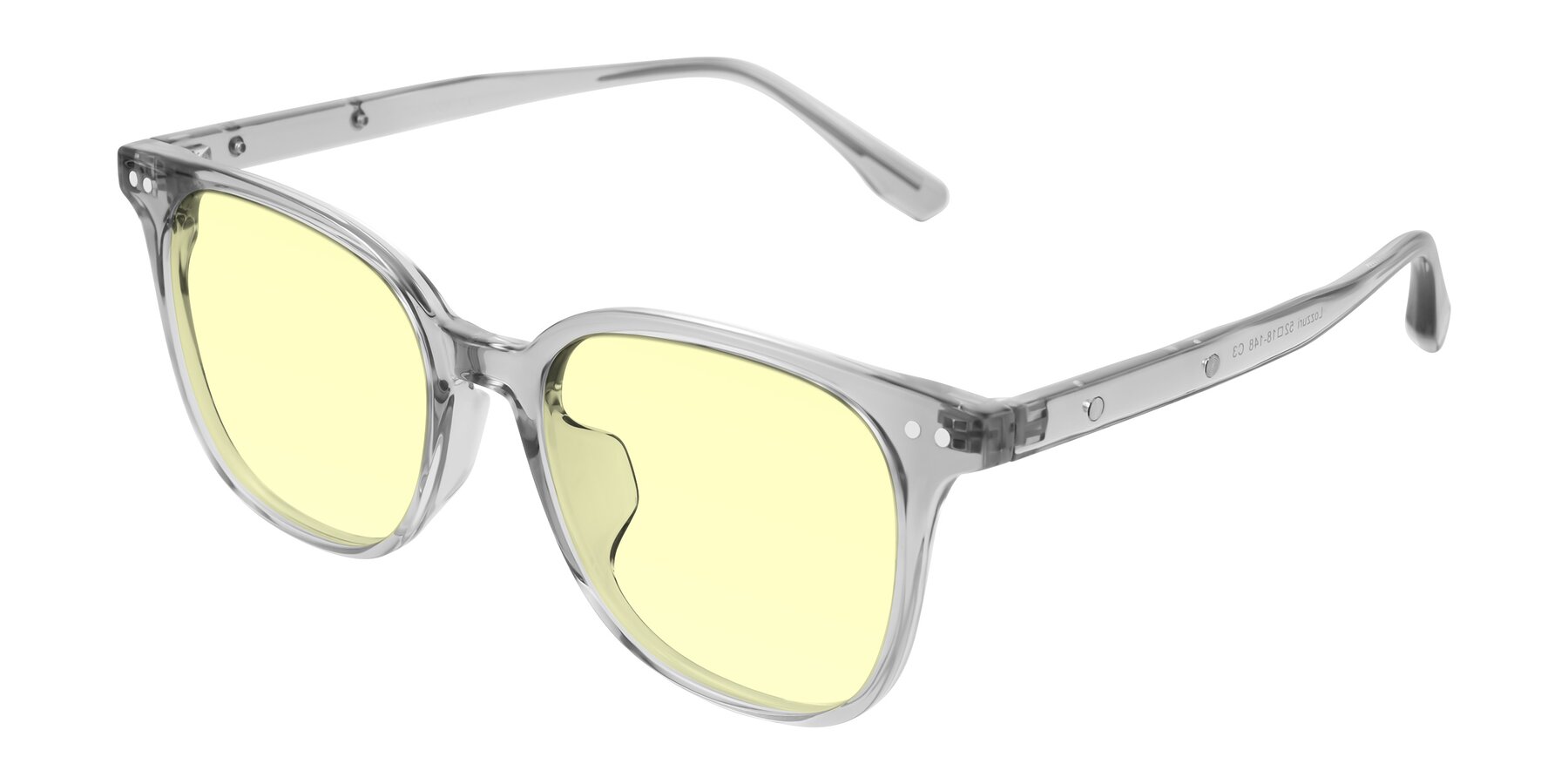 Angle of Lozzuri in Transparent Gray with Light Yellow Tinted Lenses