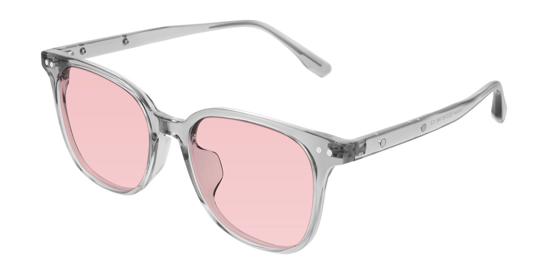 Angle of Lozzuri in Transparent Gray with Light Garnet Tinted Lenses