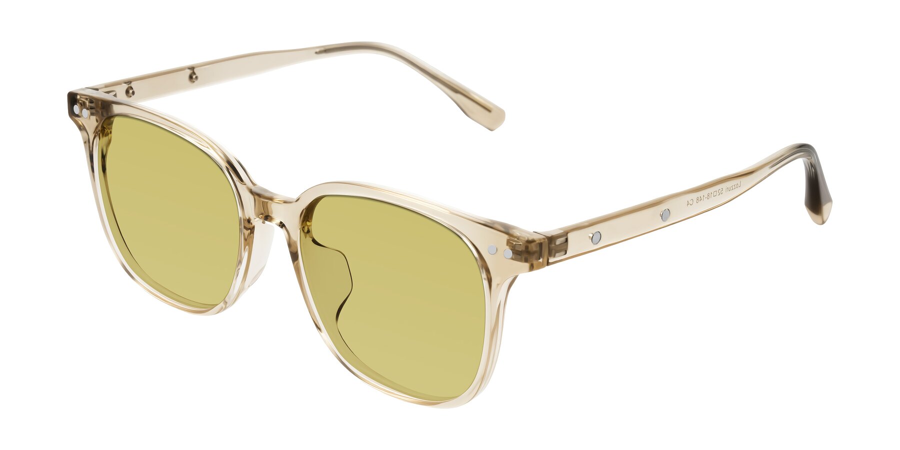 Angle of Lozzuri in Transparent Champagne with Medium Champagne Tinted Lenses