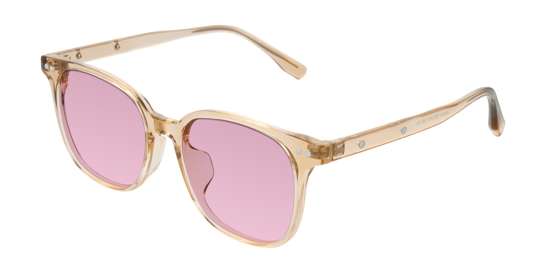 Angle of Lozzuri in Transparent Champagne with Light Wine Tinted Lenses