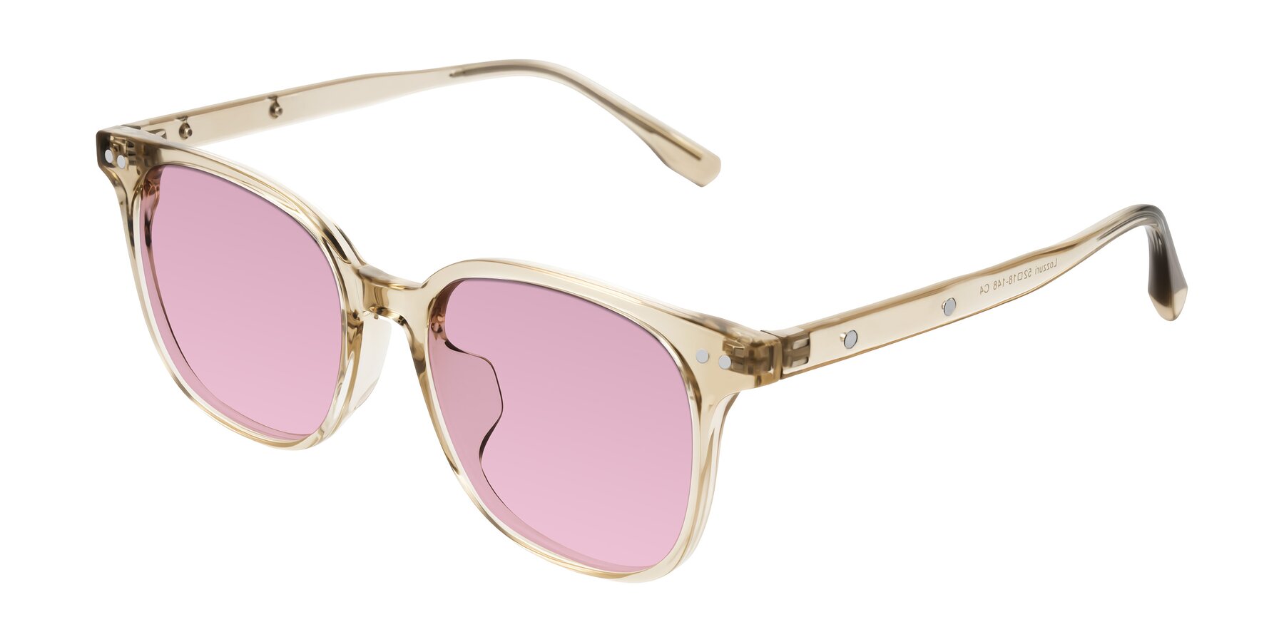 Angle of Lozzuri in Transparent Champagne with Light Wine Tinted Lenses