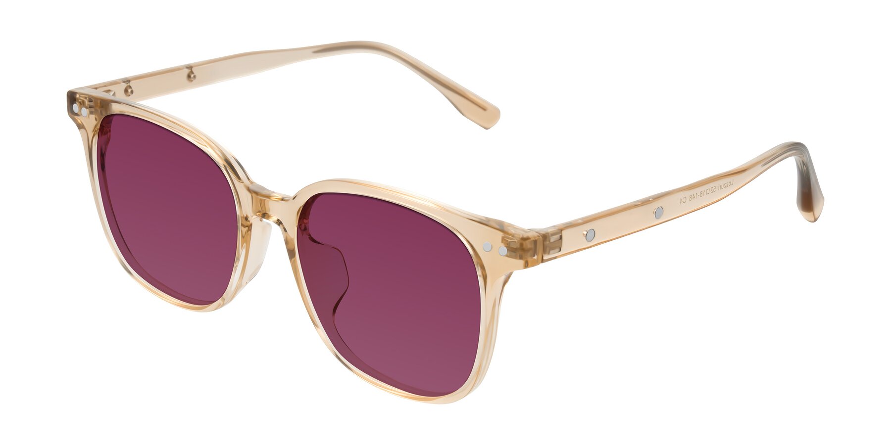 Angle of Lozzuri in Transparent Champagne with Wine Tinted Lenses