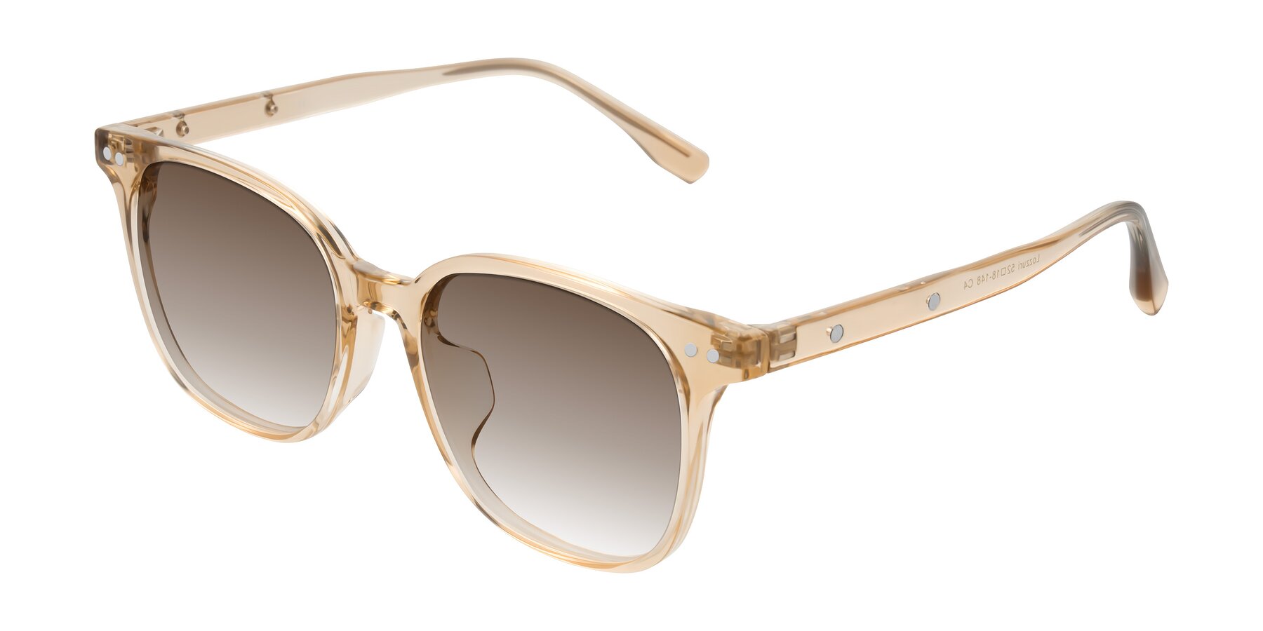 Angle of Lozzuri in Transparent Champagne with Brown Gradient Lenses