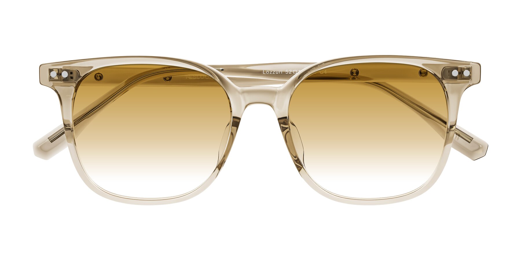 Folded Front of Lozzuri in Transparent Champagne with Champagne Gradient Lenses