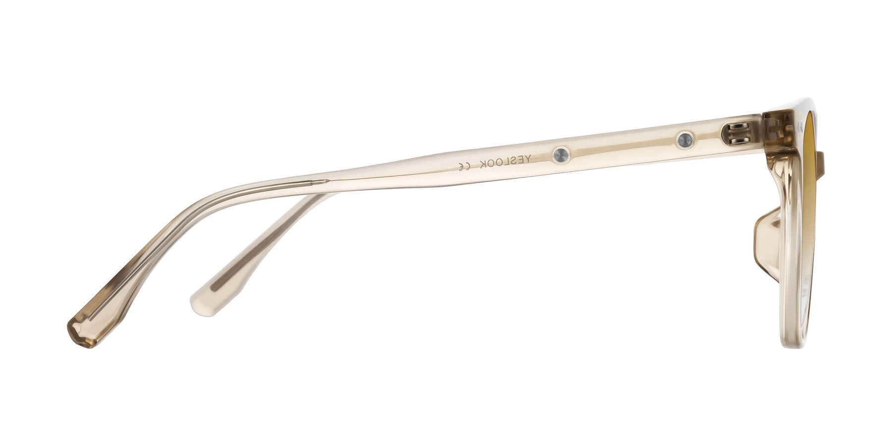Side of Lozzuri in Transparent Champagne with Champagne Gradient Lenses