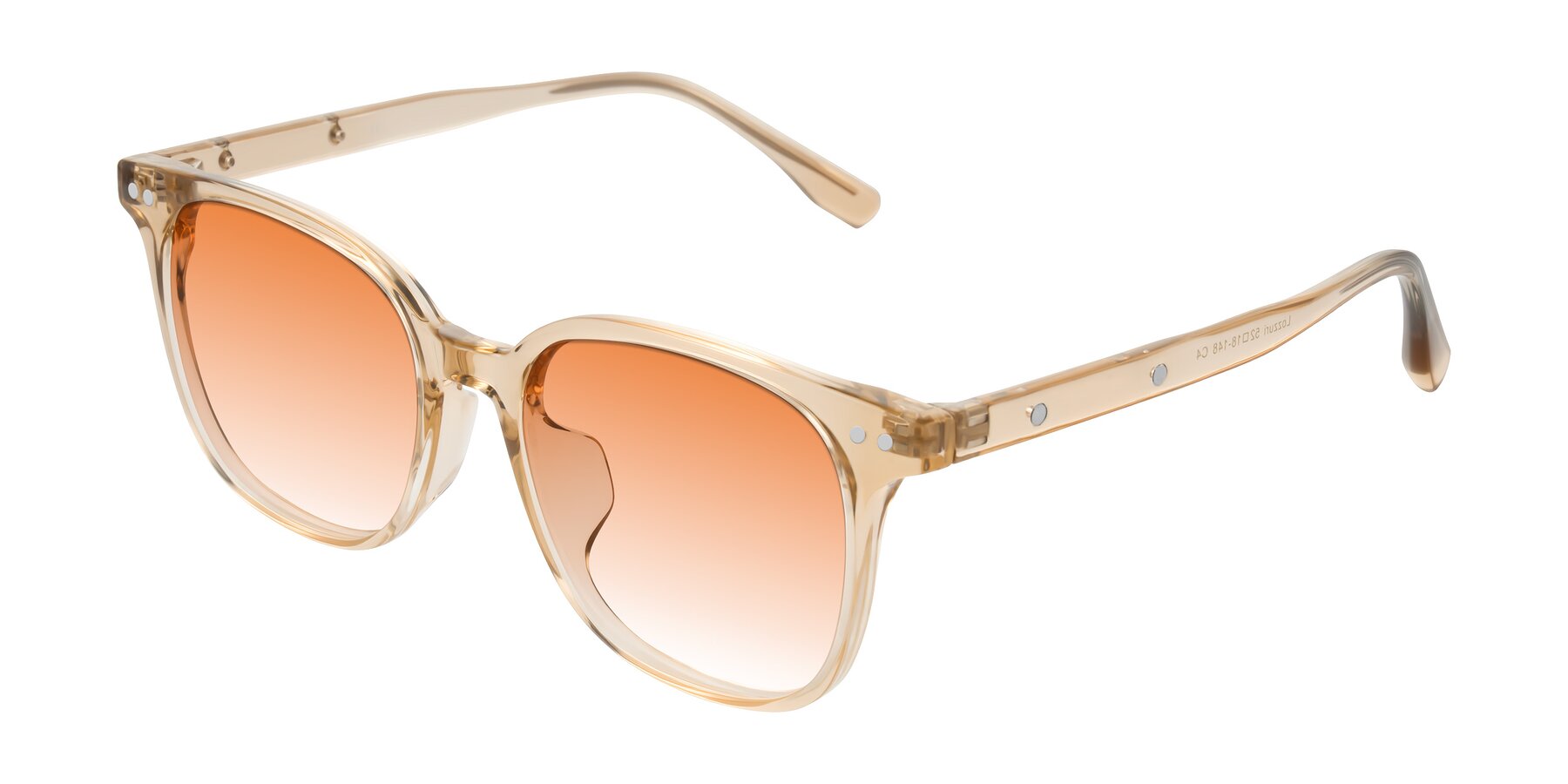 Angle of Lozzuri in Transparent Champagne with Orange Gradient Lenses