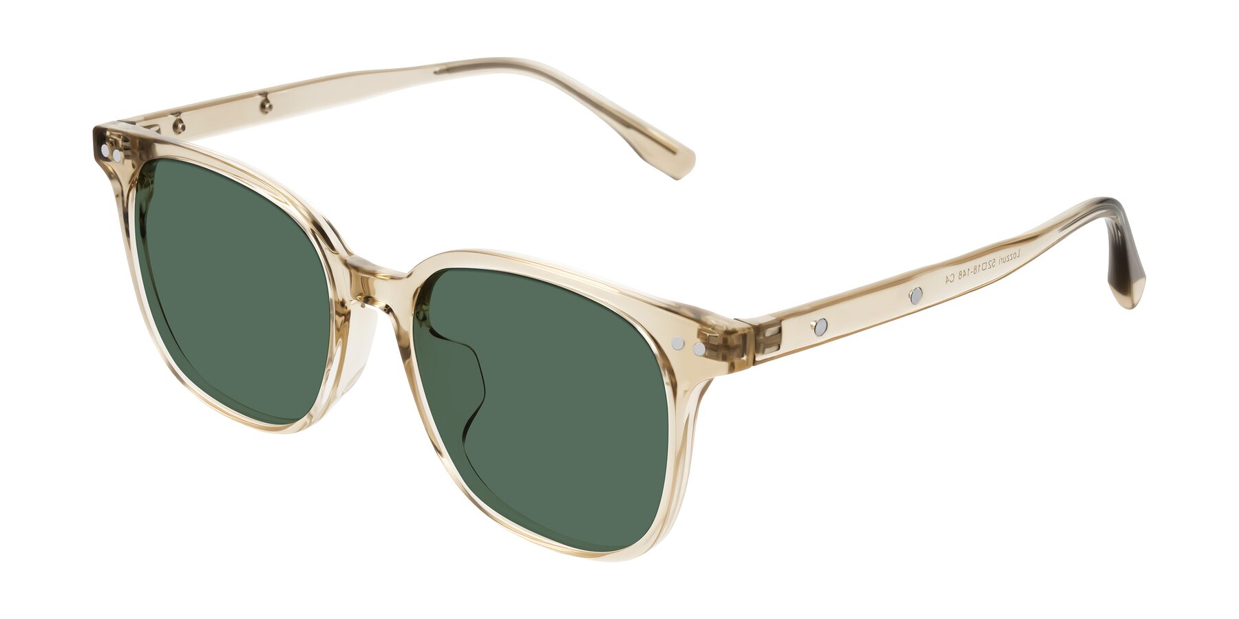 Angle of Lozzuri in Transparent Champagne with Green Polarized Lenses