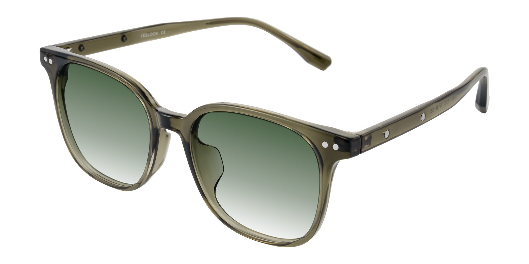 Angle of Lozzuri in Translucent Green with Green Gradient Lenses
