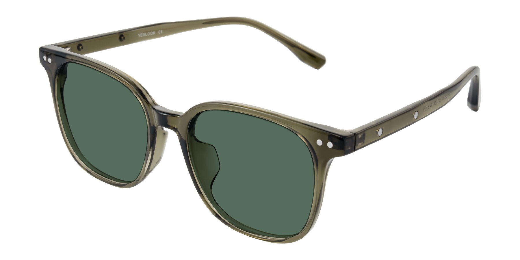Angle of Lozzuri in Translucent Green with Green Polarized Lenses