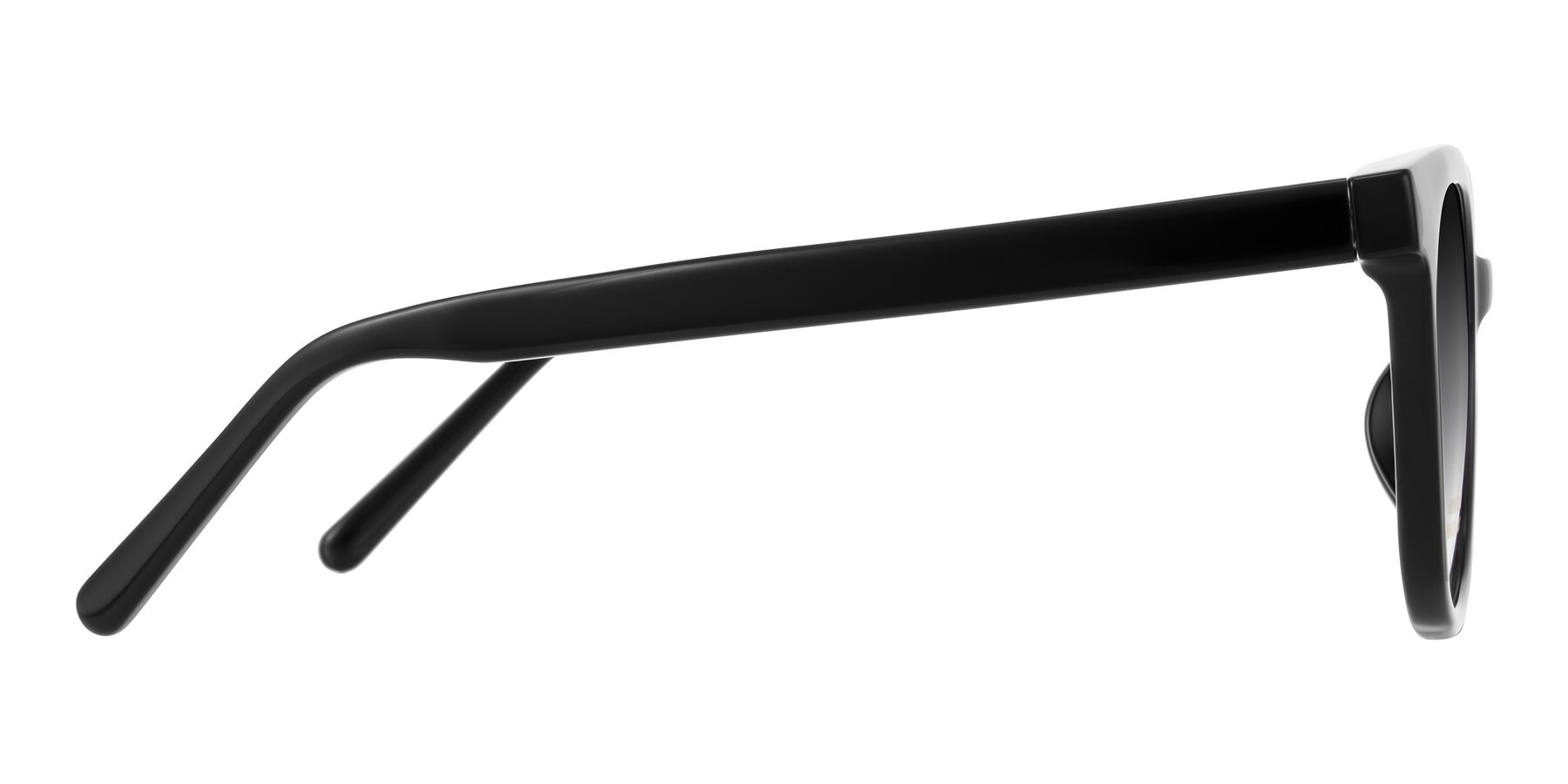 Side of Jeromme in Black with Gray Gradient Lenses