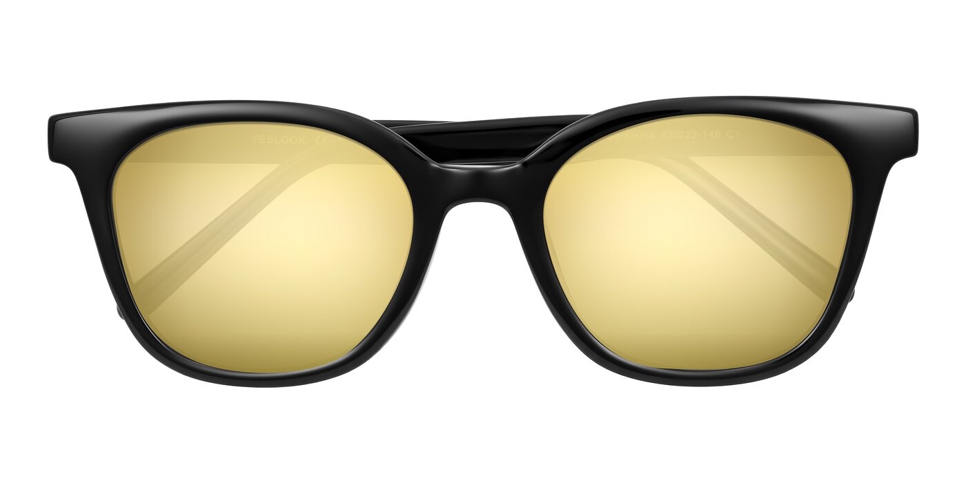 Jeromme - Black Flash Mirrored Sunglasses