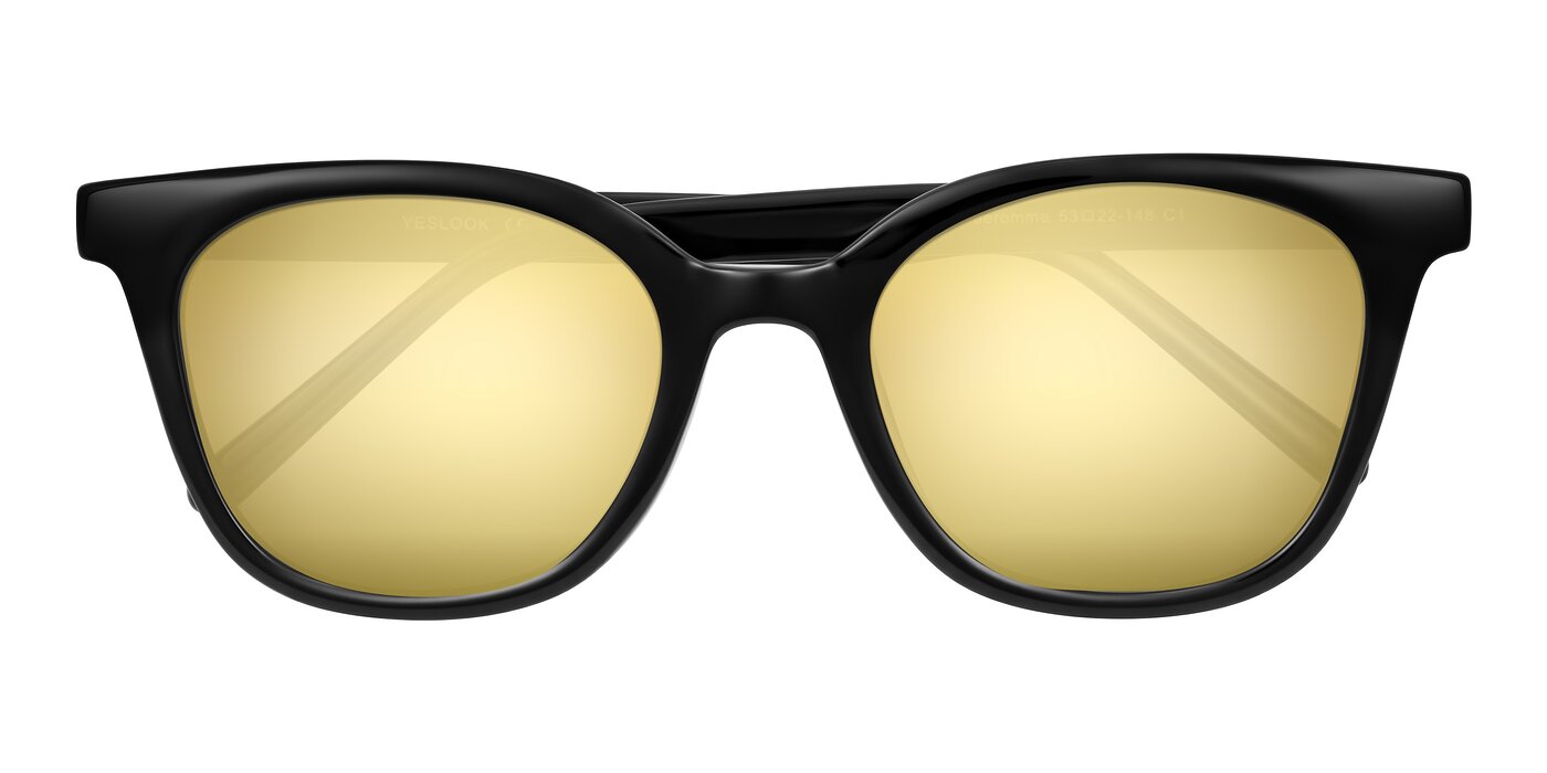 Jeromme - Black Flash Mirrored Sunglasses