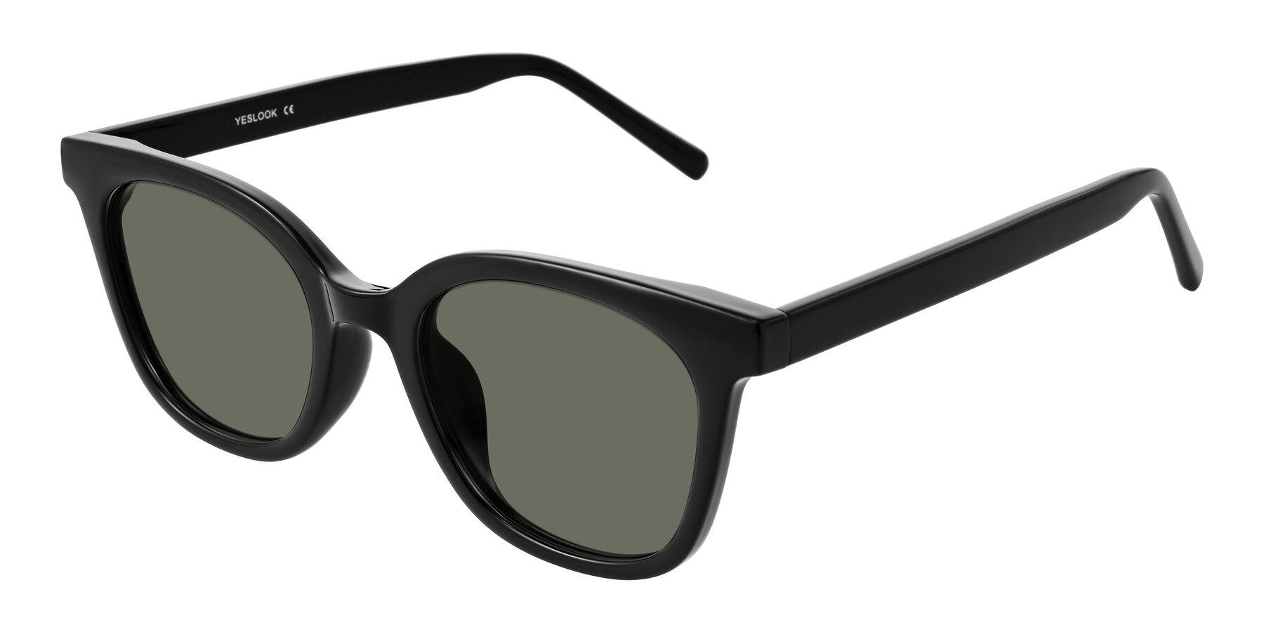 Angle of Jeromme in Black with Gray Polarized Lenses