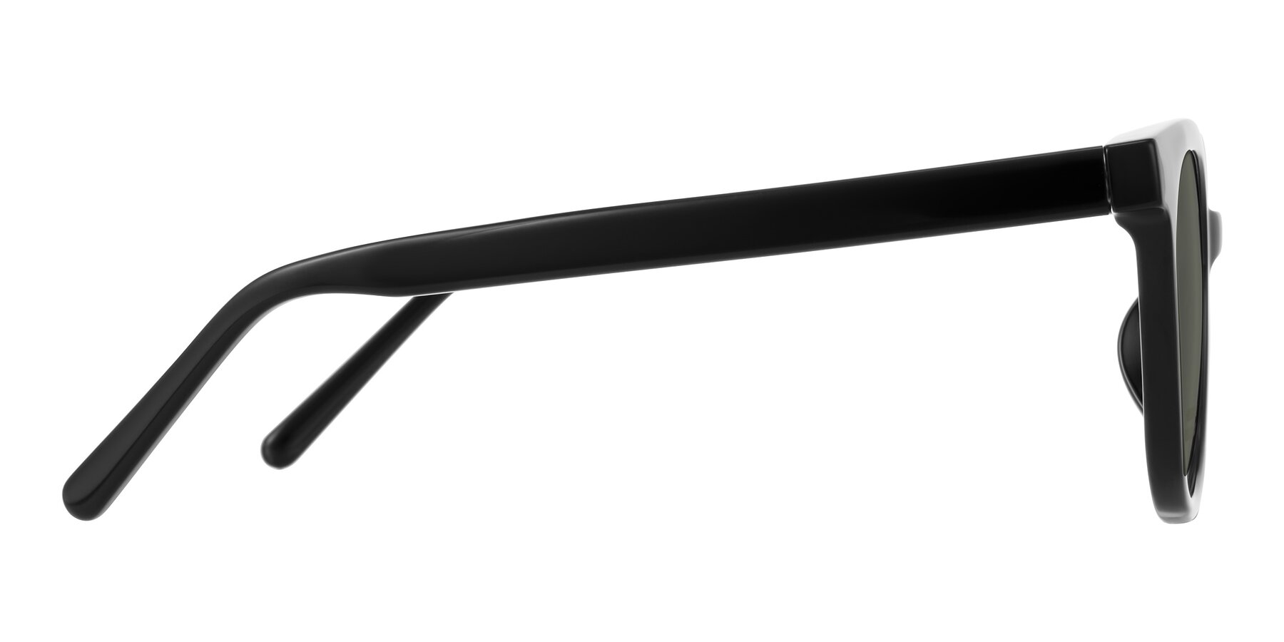 Side of Jeromme in Black with Gray Polarized Lenses