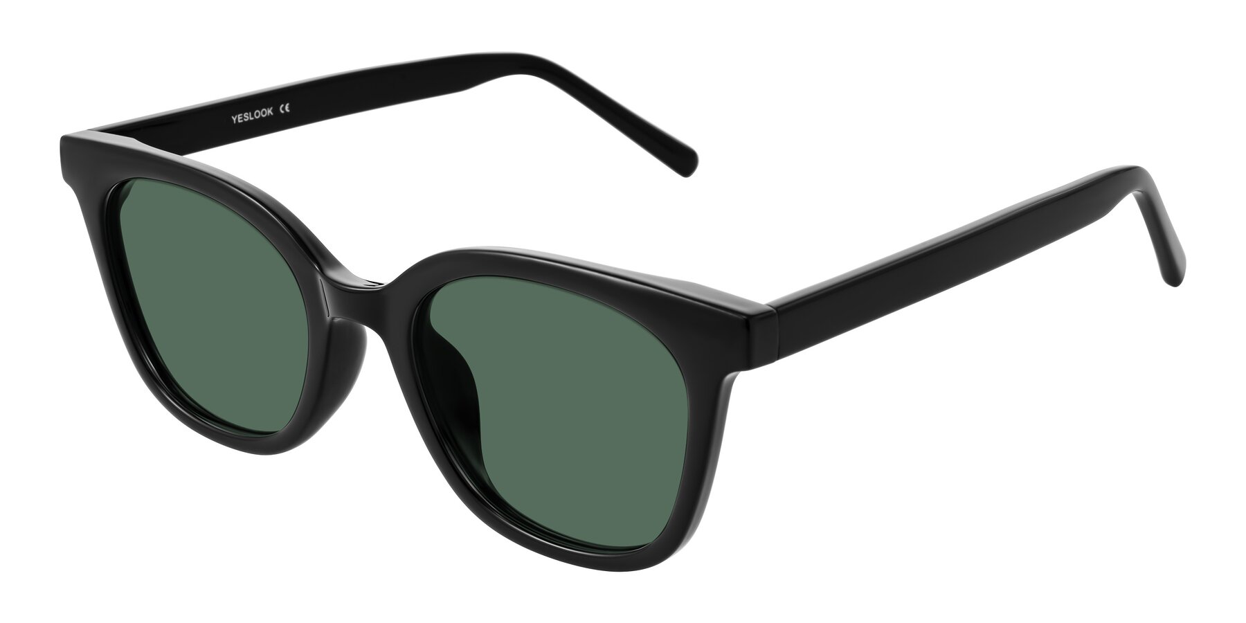 Angle of Jeromme in Black with Green Polarized Lenses