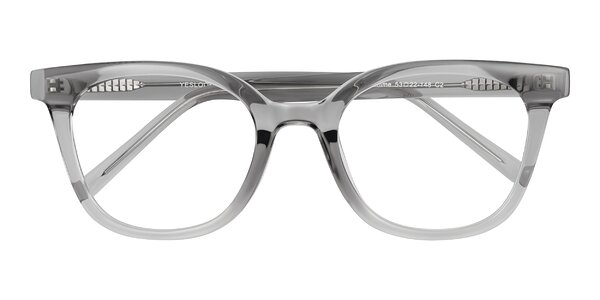 Front of Jeromme in Transparent Gray