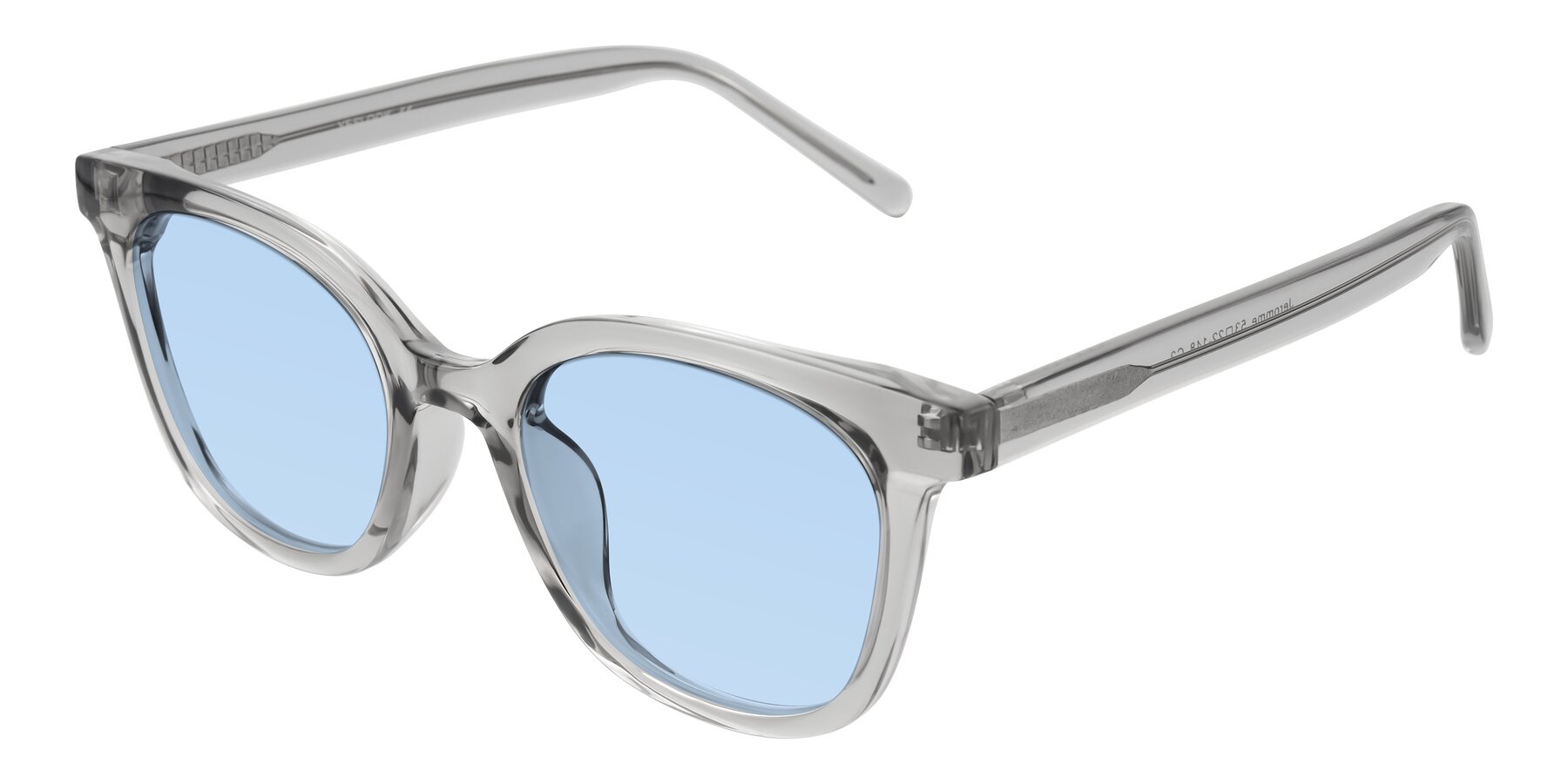 Angle of Jeromme in Transparent Gray with Light Blue Tinted Lenses