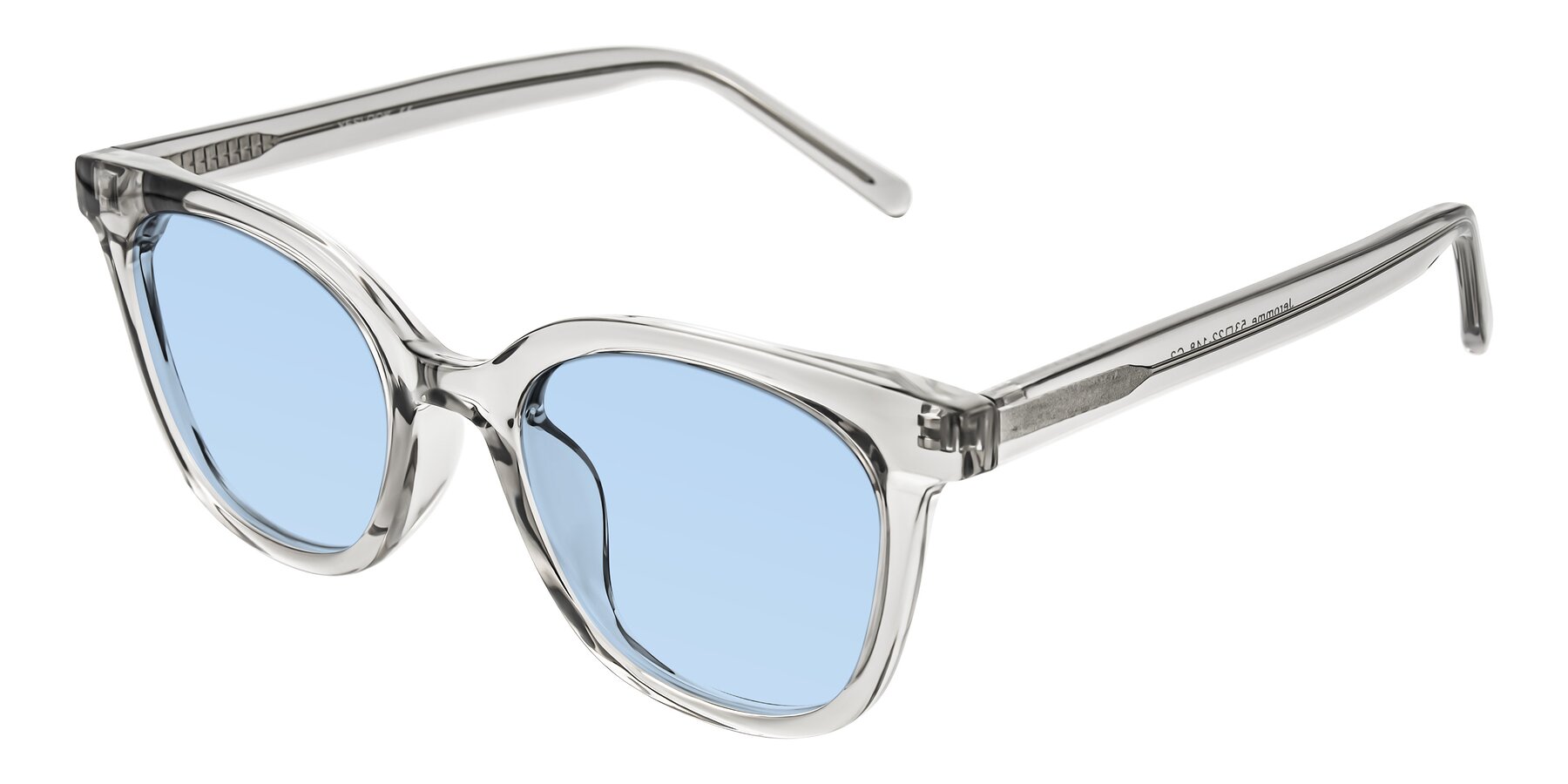 Angle of Jeromme in Transparent Gray with Light Blue Tinted Lenses