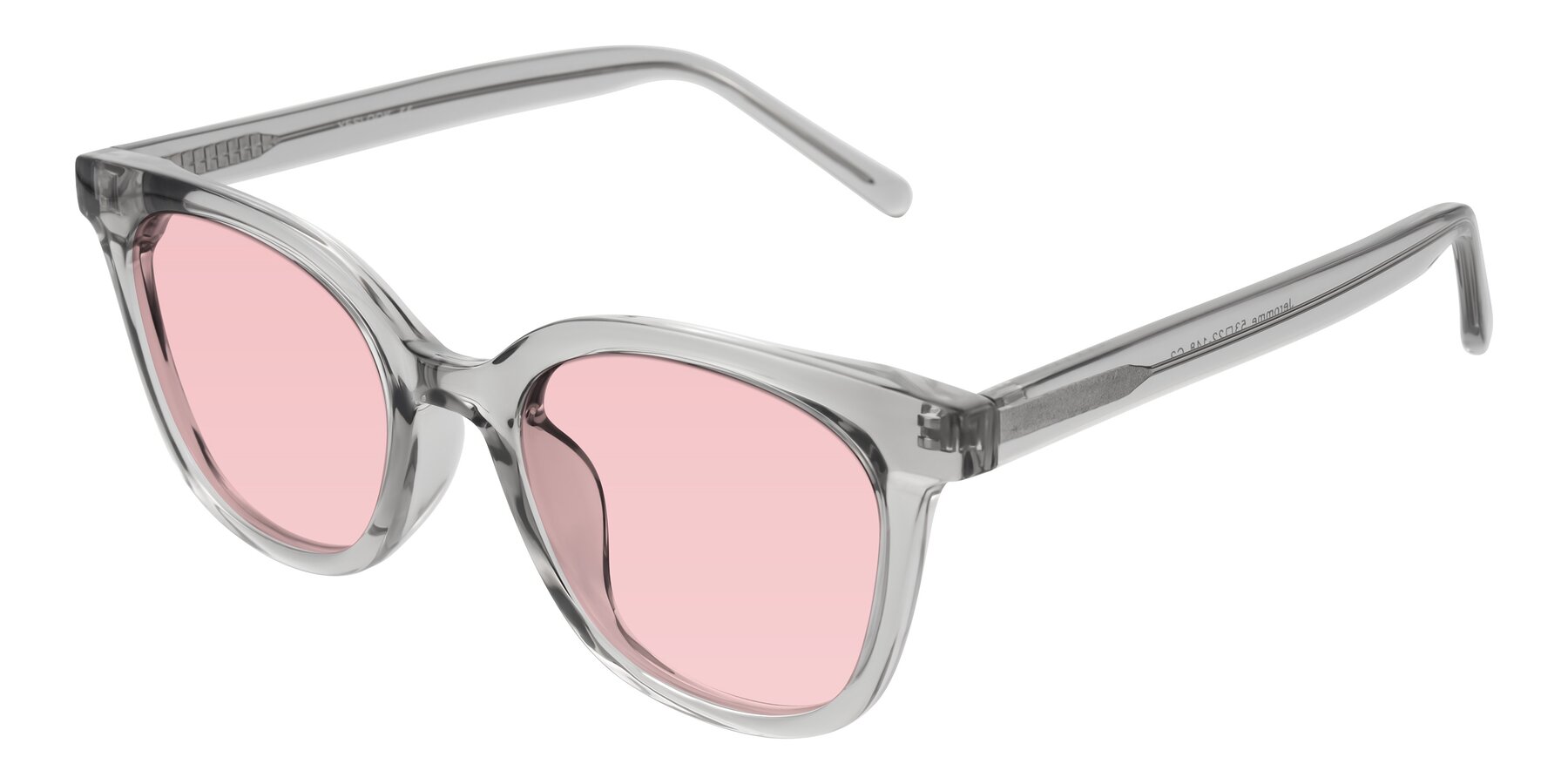 Angle of Jeromme in Transparent Gray with Light Garnet Tinted Lenses