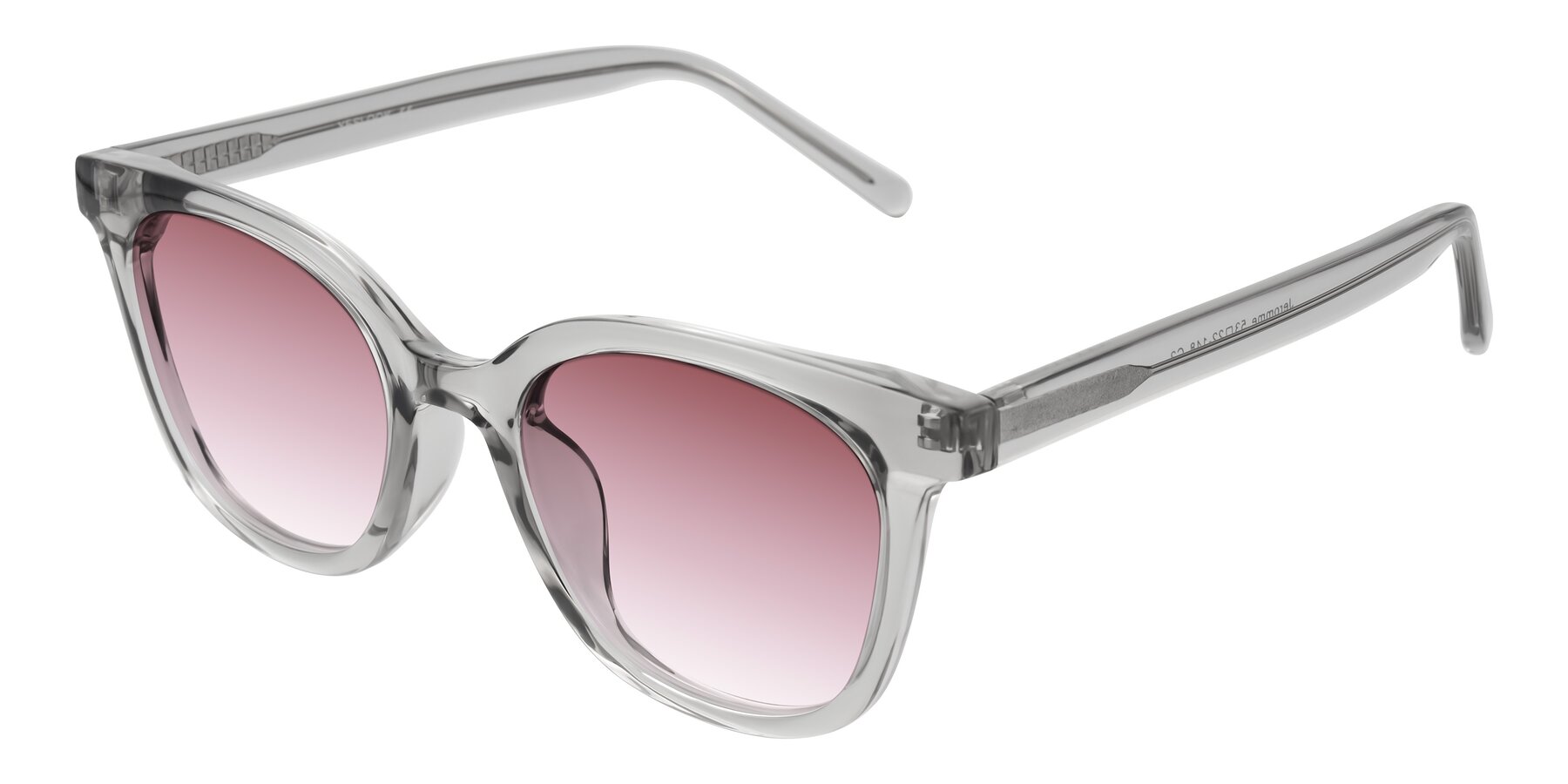 Angle of Jeromme in Transparent Gray with Garnet Gradient Lenses