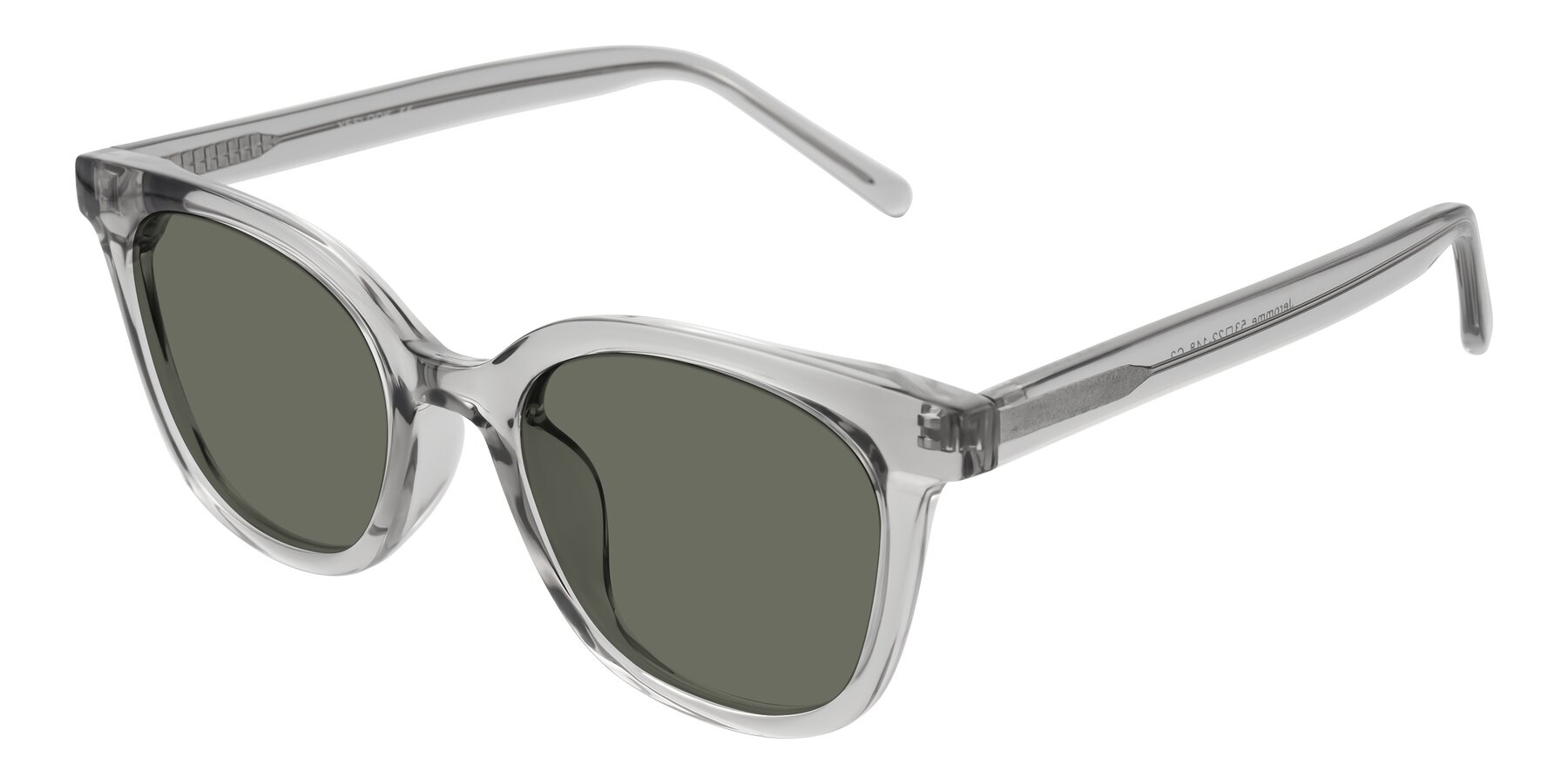 Angle of Jeromme in Transparent Gray with Gray Polarized Lenses